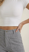 Allison Weite Pantalons en Velours Côtelé